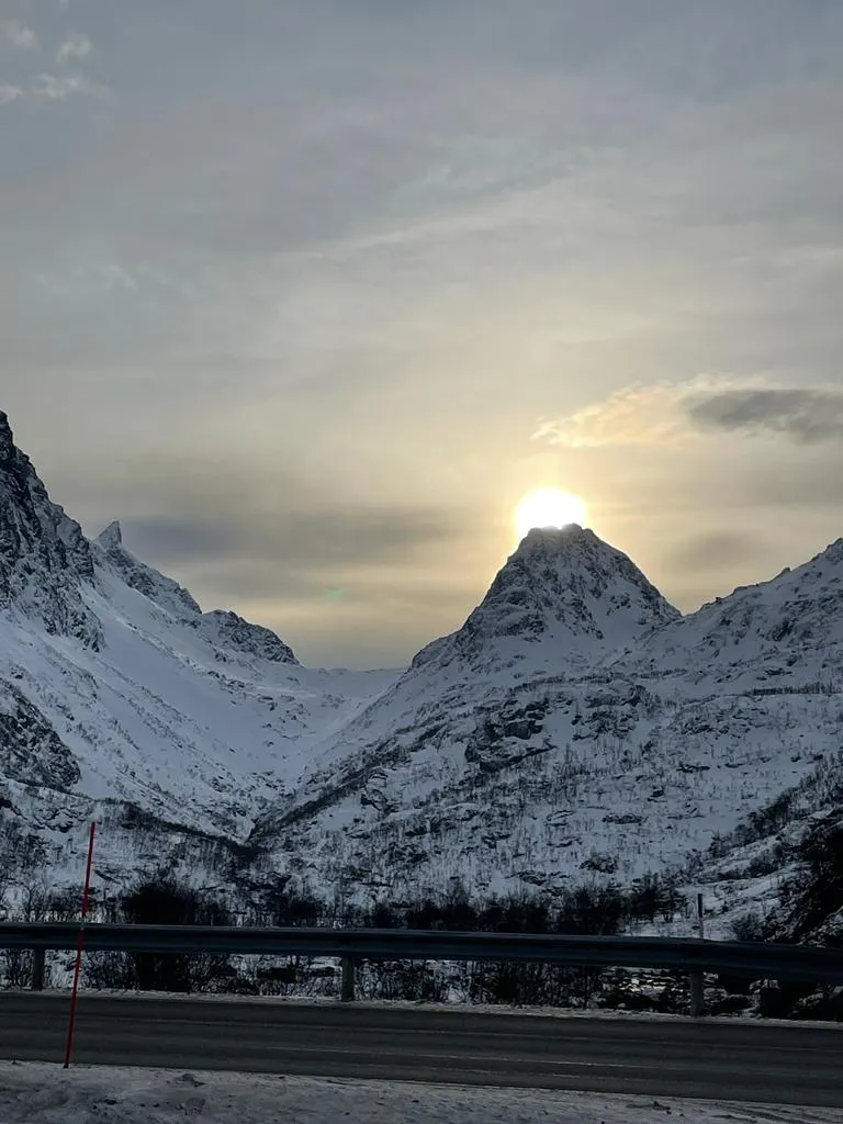 the drive from Hammerfest to Narvik and then Svolvaer on the Lofoten Islands by  LTO Sprachprüfung