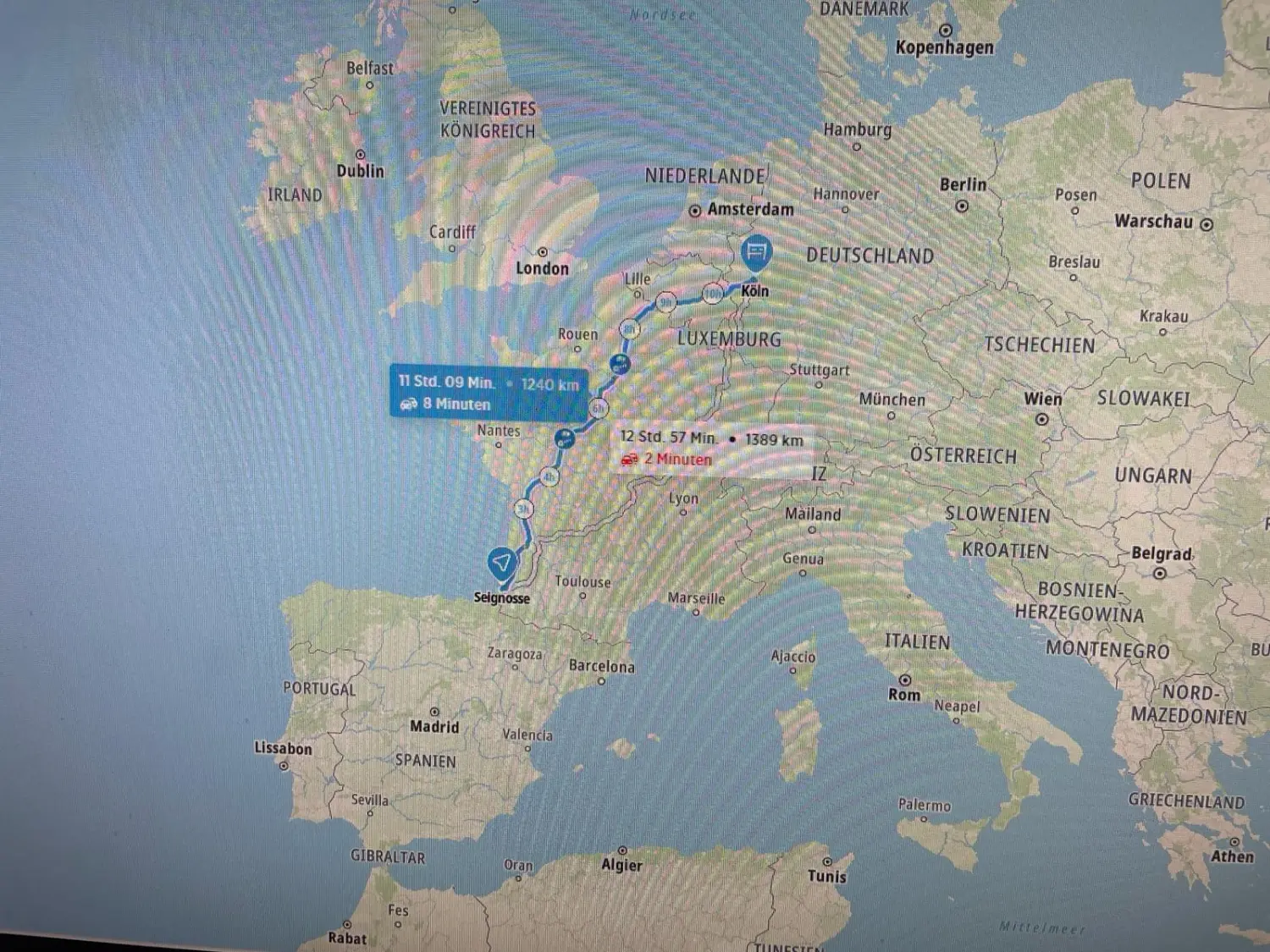 13. Bilbao to Seignosse and then Paris and back to Köln LTO Sprachprüfung